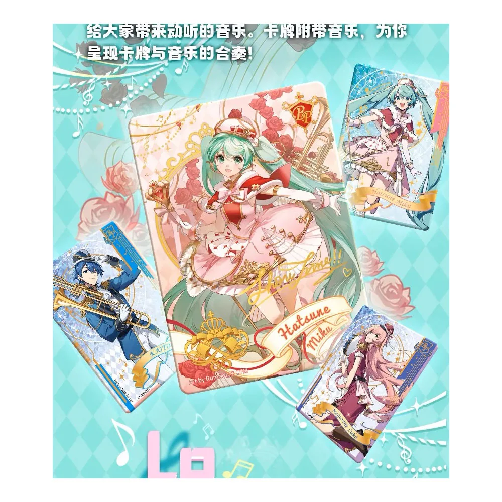 New Japanese Anime Hatsune Miku Card Small Card Games with Postcards Message Photo Gift Fan Collection Toy