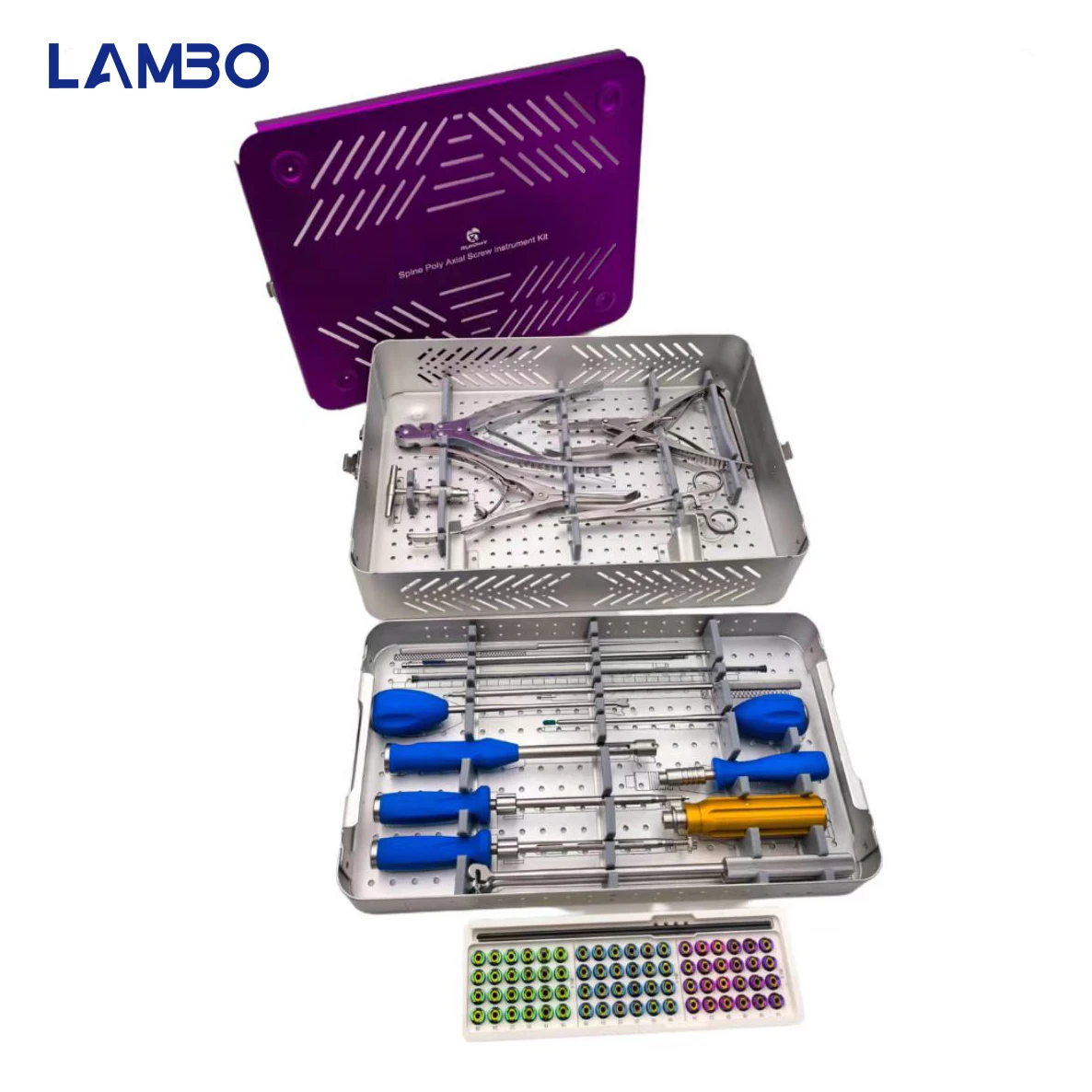 Animal Spinal Poly Axial Screw Instrument Kit,Small animal spine surgery,Small animal orthopedic instruments,Pet surgery kit