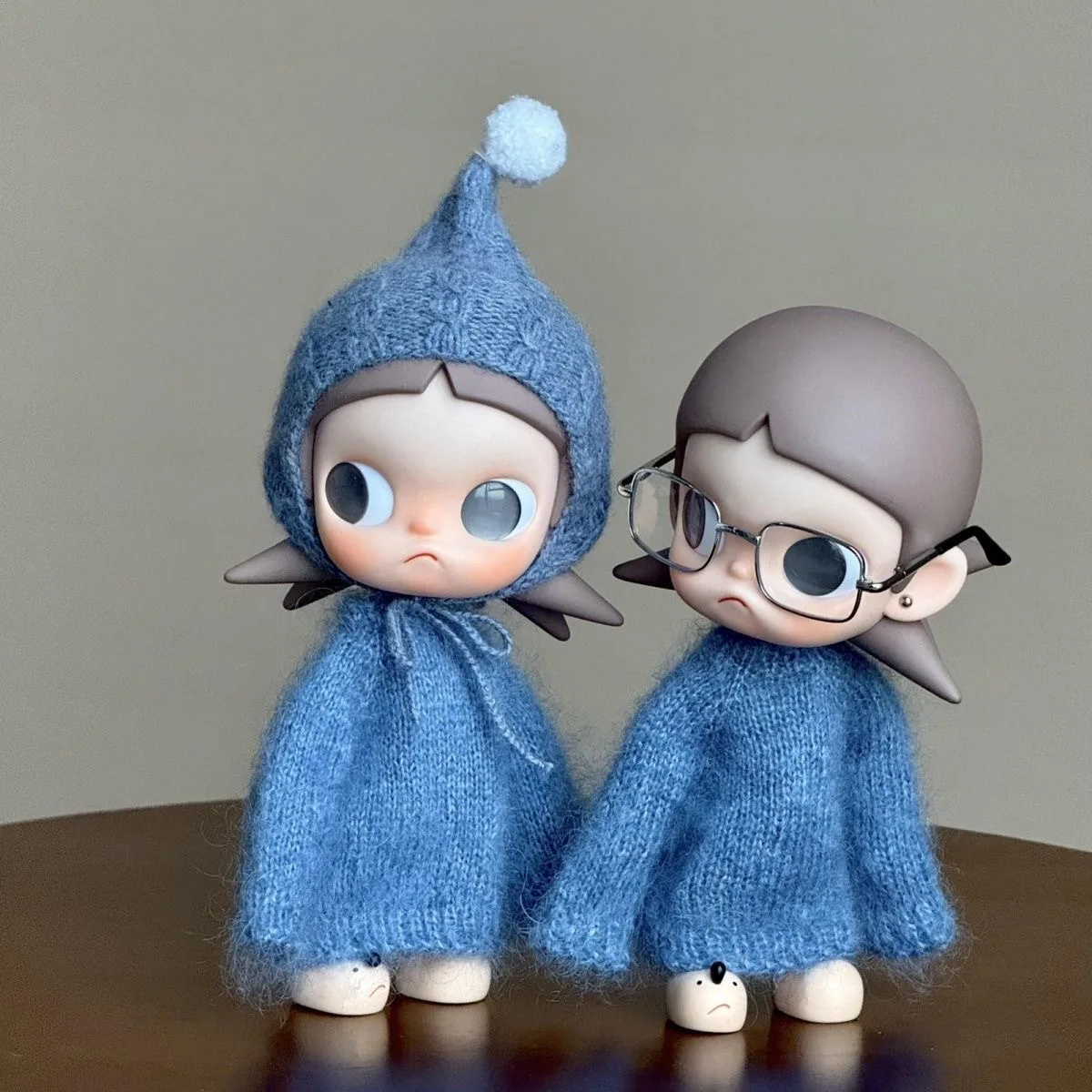 

For 20cm Zsiga Doll Sweater Elf Hat Set - Winter New Year Warm Dress Up for Zsiga Clothing Accessories