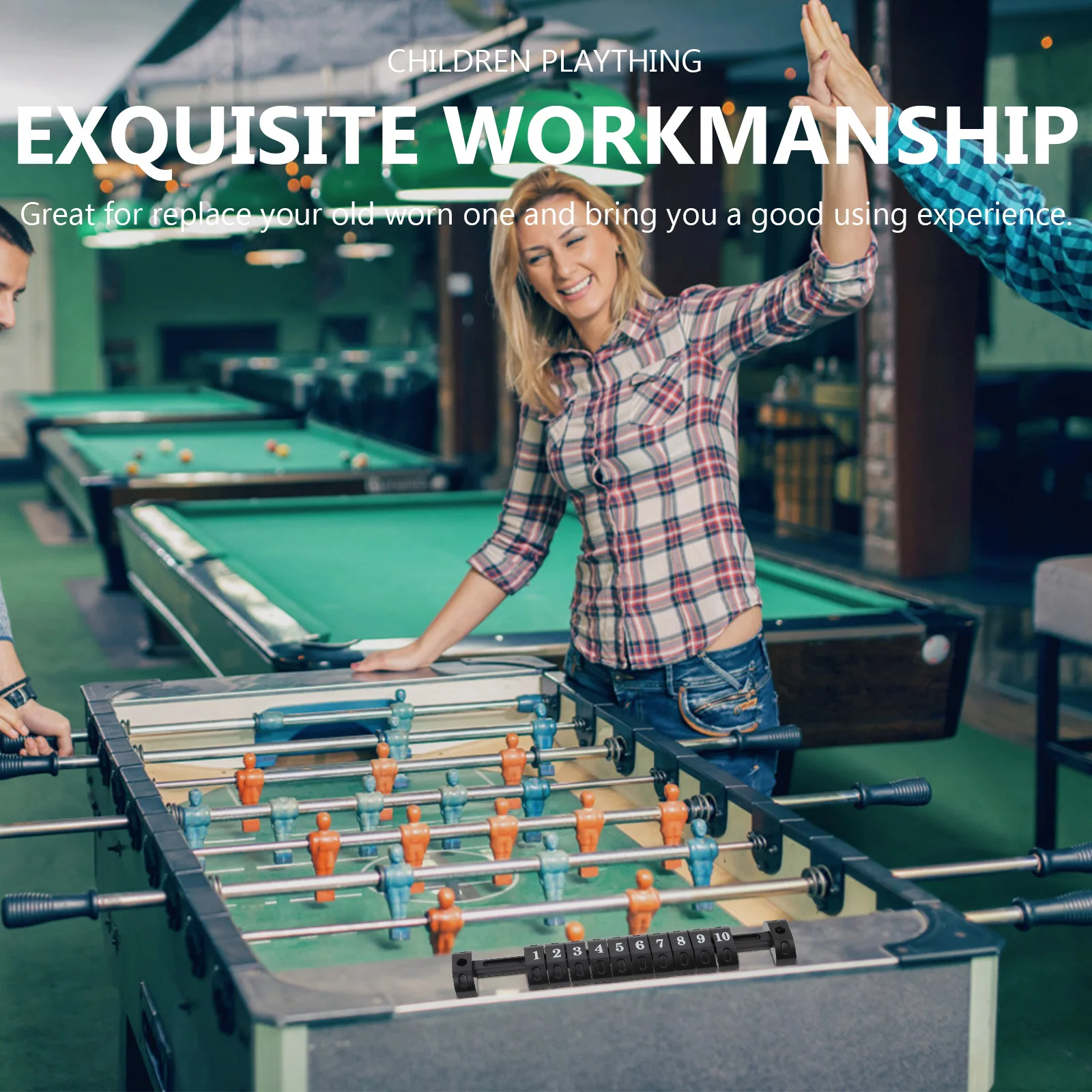 2 pçs placar de mesa de futebol prático durável pontuação contadores barra acabamento requintado uso conveniente longo tempo