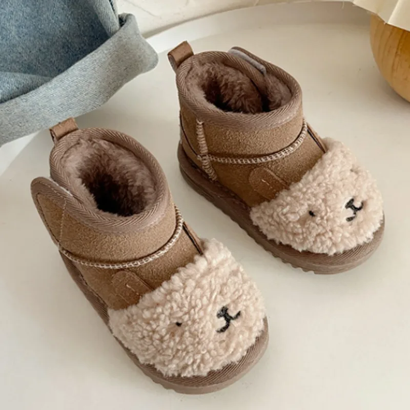 Botas de neve curtas para bebê, Sapatos de inverno quente, Sapato De Algodão Grosso, Tasman