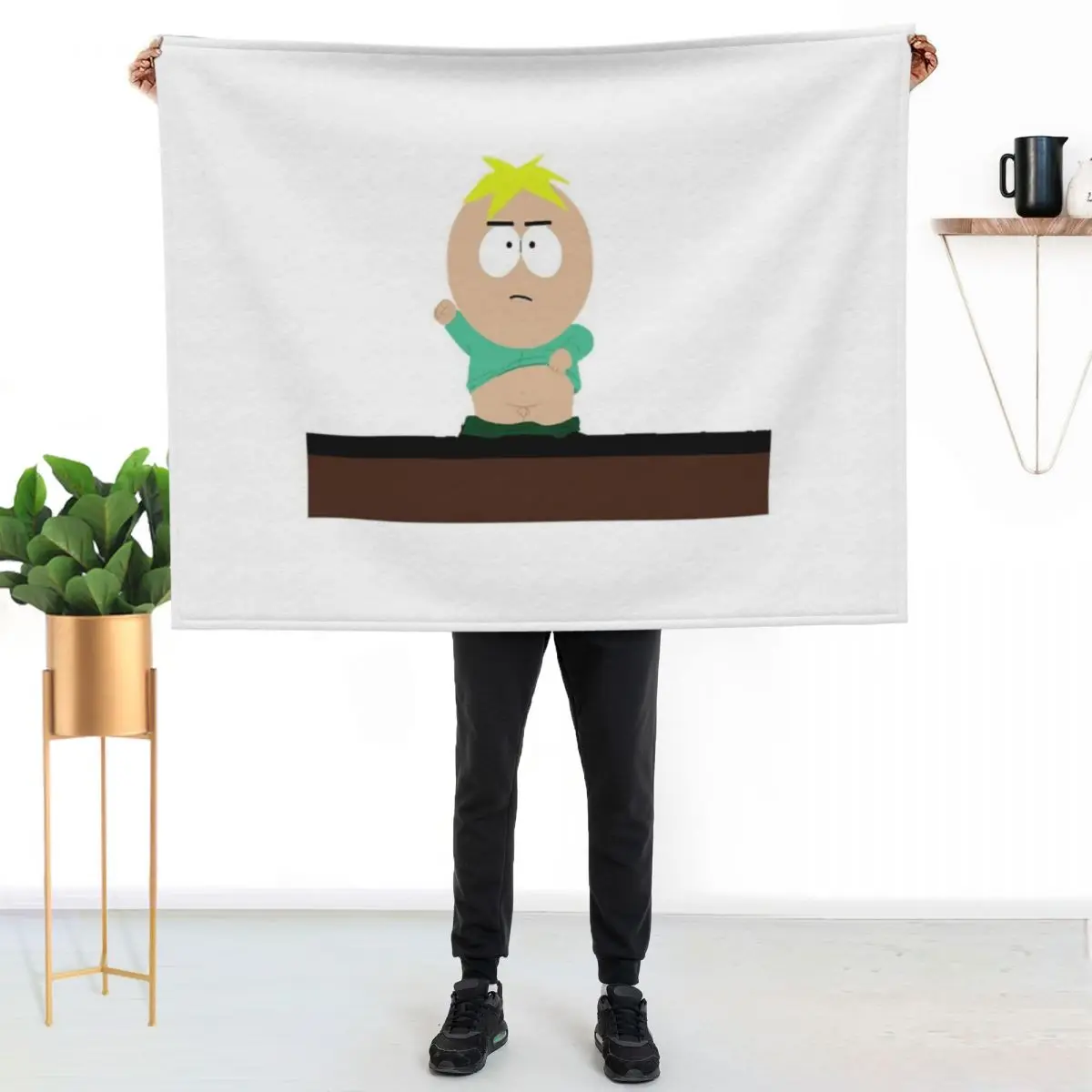 Butters. Throw Blanket couch cozy soft plush fuzzy picnic outdoor blanket