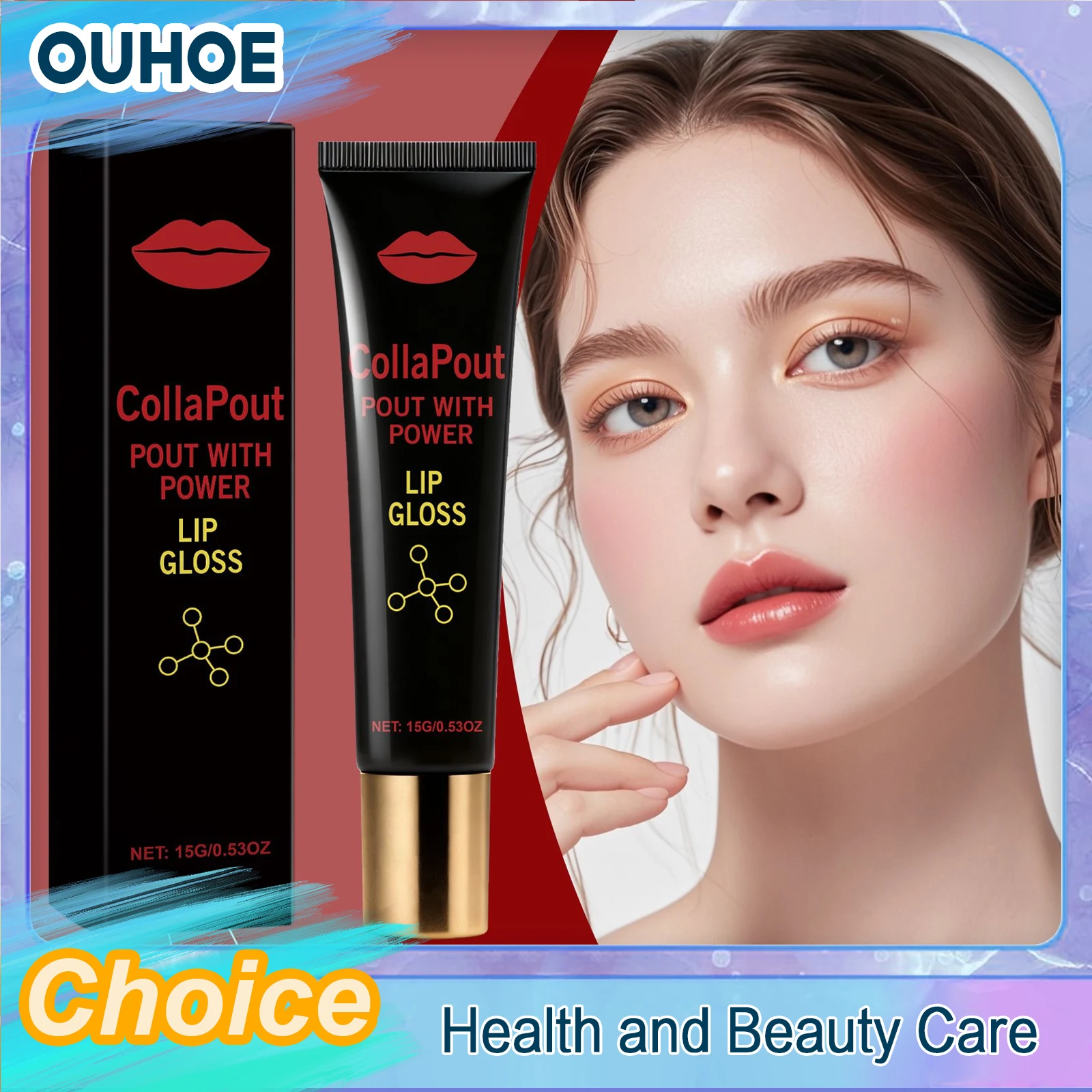 Glossy Finish Lip Gloss Hydrating Dry Long Lasting Shine Plumper Reduce Fine Lines Dead Skin Removal Sexy Moisturizing Lip Cream