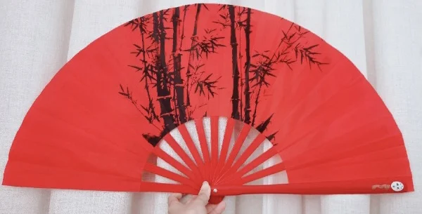 Tai Chi Kung Fu Bamboo Fan Chinese Classical Martial Arts Performance Hand Fan Handmade Antiquity Dance Show Props