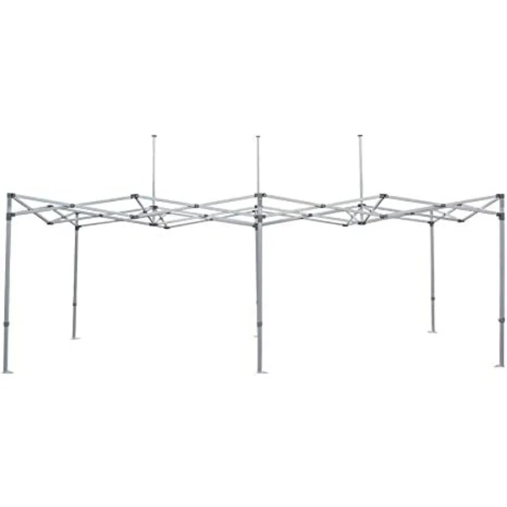 Marco de tienda de campaña con dosel emergente de 10' x 20', marco de aluminio de repuesto de grado comercial con cubierta antipolvo