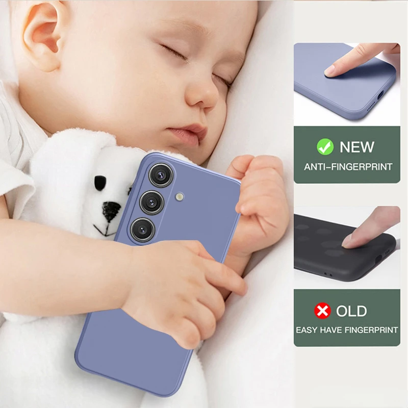 S24 S23 الترا حافظة لينة السائل سيليكون قضية الهاتف غطاء لسامسونج غالاكسي S24 S 24 S23 S22 الترا زائد S23Ultra S24Ultra الحالات