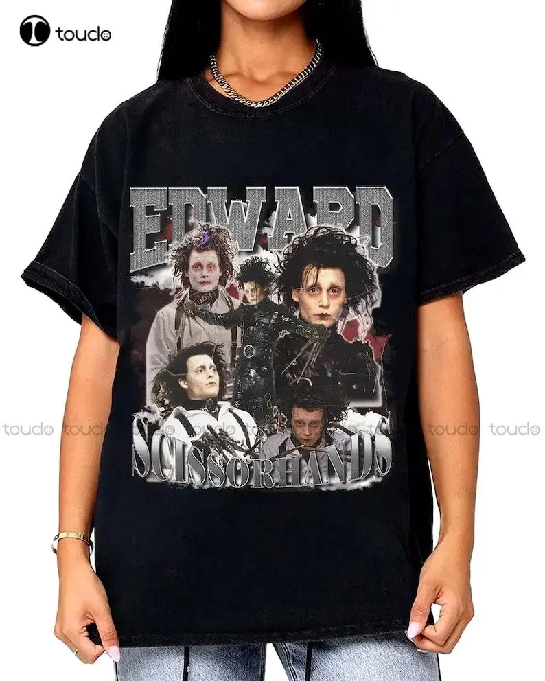 Edward Scissorhands Retro 90S Vintage Bootleg Shirt, Johni Depp Shirt, Tim Buasn Movie Shirt, Edward Scissor Hands Fan s-3xl