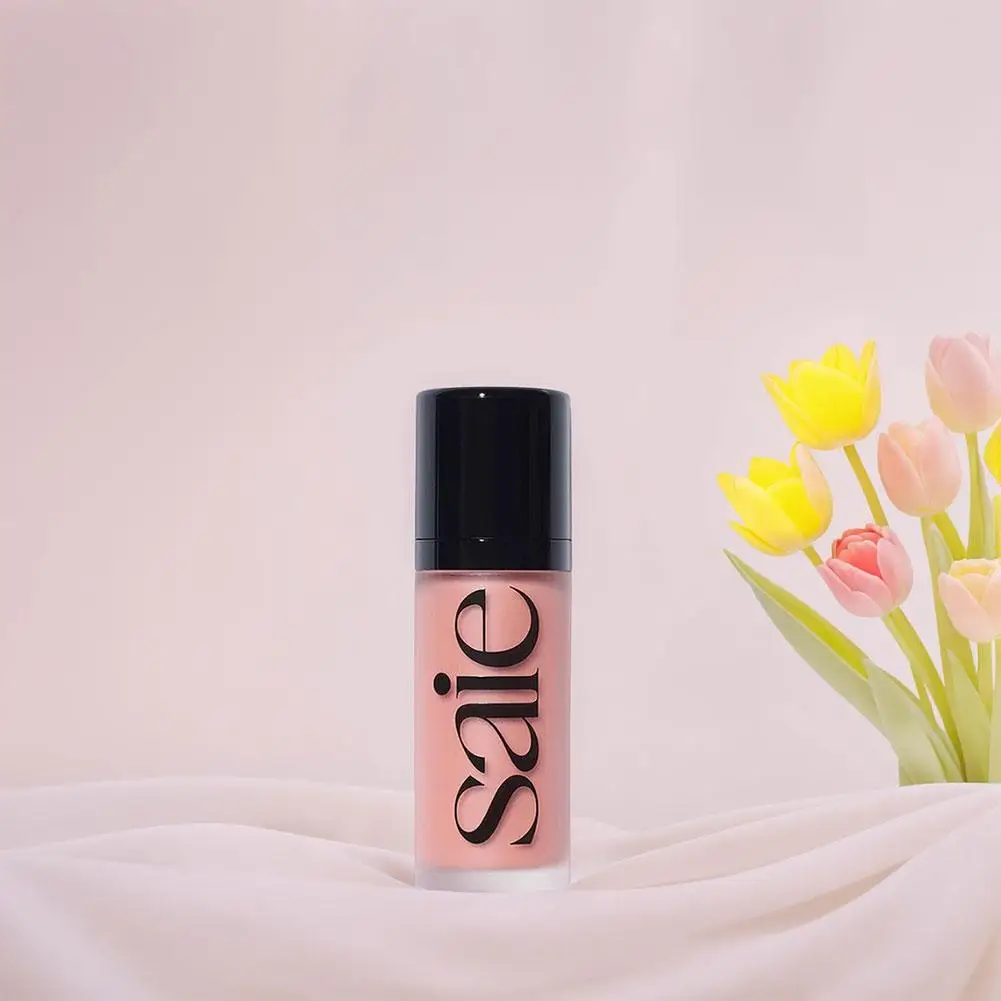 Liquid Highlighter Saie Highlighter Rosy Blush Contour Brighten Glitter Non-Sticky Highlighting Liquid Natural Pink Makeup