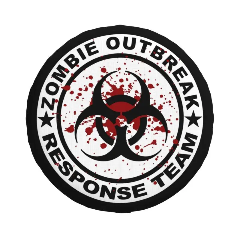 Custom Zombie Outbreak Response Team Spare Tire Cover for Suzuki Mitsubish SUV RV Trailer Car Wheel Protectors Accessories