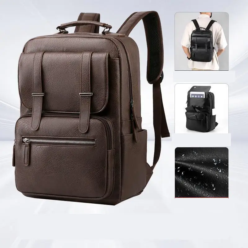 High Quality Large Capacity Men Backpack High Sense Casual Travel Backpack Waterproof Computer Bag School Bag