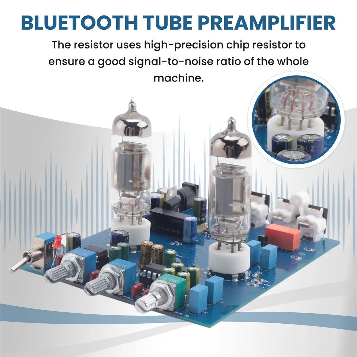 T88C Bluetooth Tube Preamplifier Fever Hifi 6J5 Bile Vacuum Tube Preamp NE5532 Pre Amplifier Tone Control Board