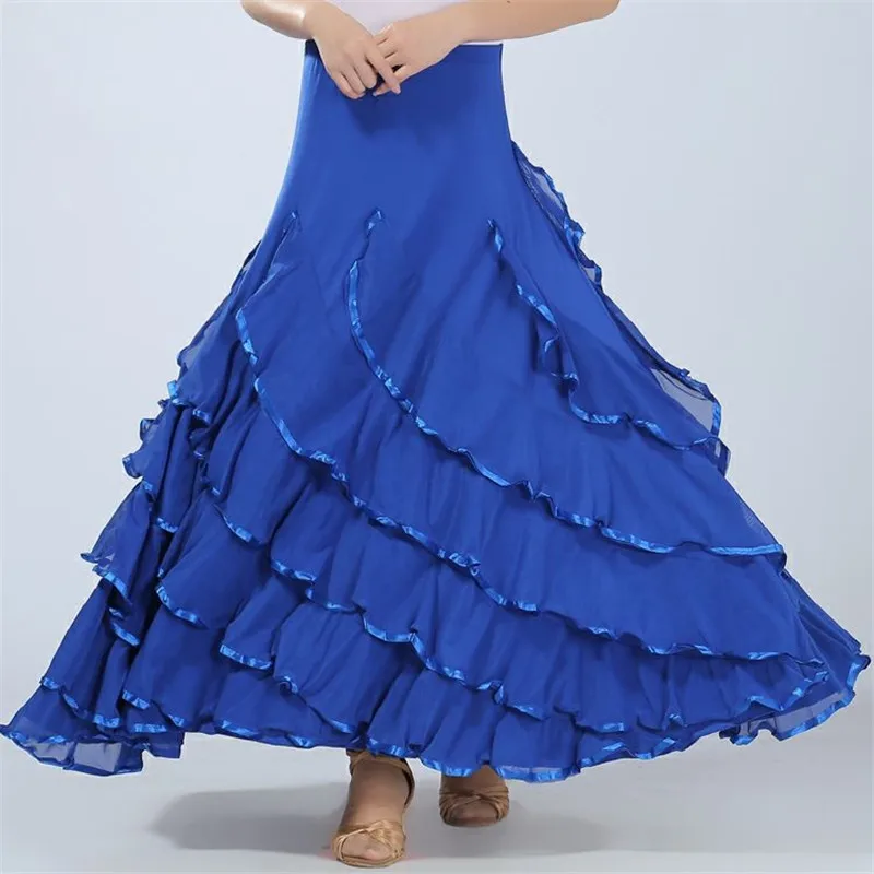 720 New Flamenco Dance Costume Skirt Ballroom Long dress Ladies Waltz Modern Standard Tango Dancewear Outfits Performance dress