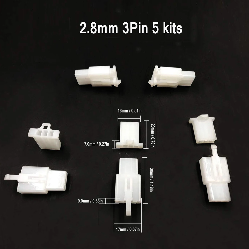 400 Stück 2,8mm 2 3 4 6 9 Pin Auto-Kabelverbinder Stecker Buchse Crimp-Kabelanschluss-Set für Boot, Auto, Motorrad – Detail 3