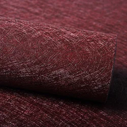 Silk Wallpaper Nordic Style Living Room Bedroom Plain Solid Color Wallpaper Wine Red Sofa Background Wall Paper 2023 New