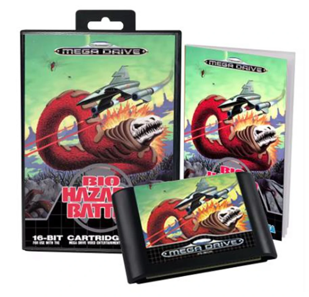 Bio-Hazard Battle with Box and Manual for 16 Bit Sega MD Game Cartridge Megadrive Genesis System