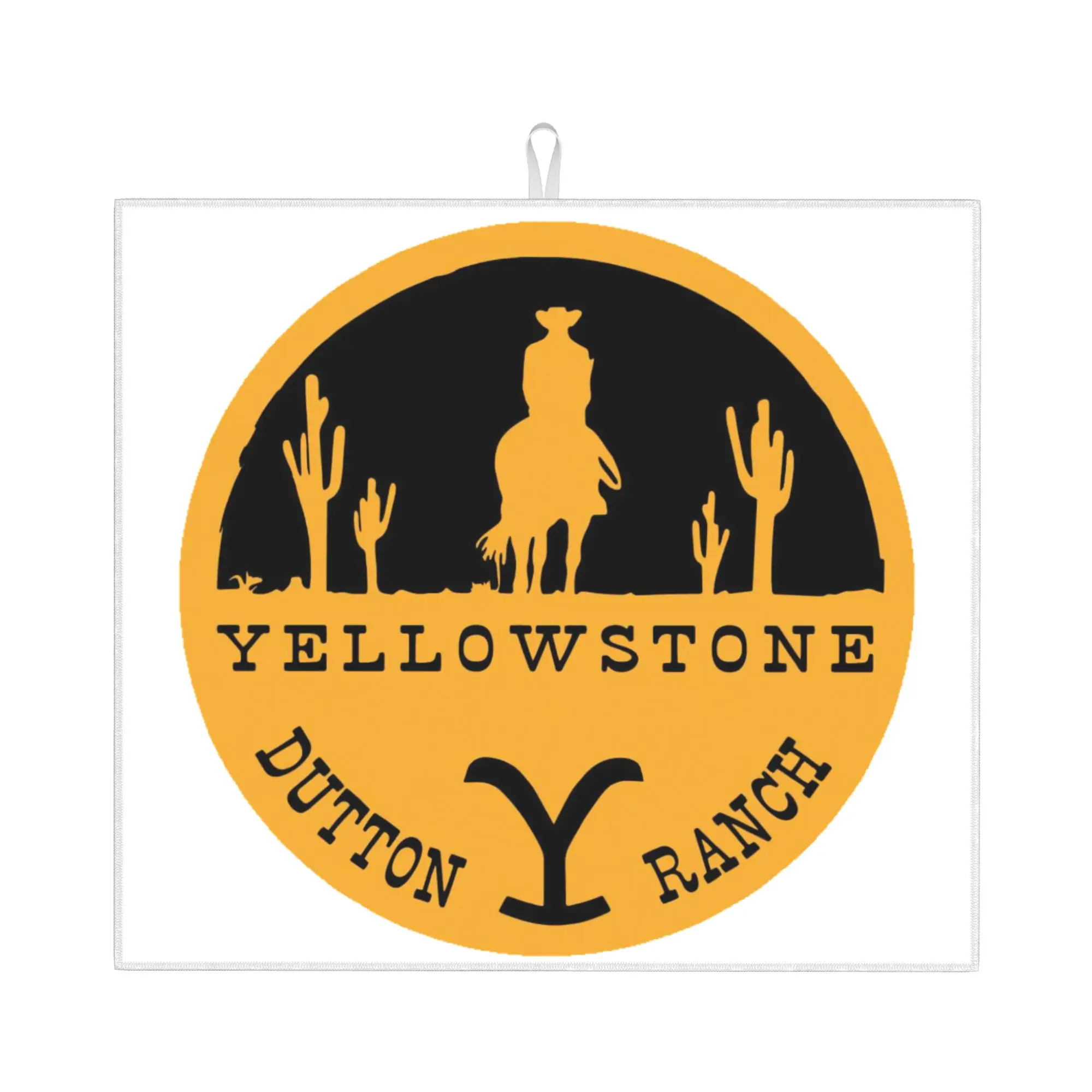 Yellowstone Drying Mat For Kitchen Waterproof Non‑Slip Oil Proof Reusable Dutton Ranch Montana Bathroom Countertop Protector Mat