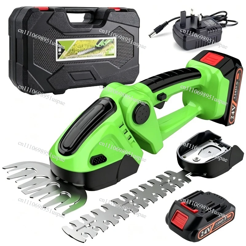 24V Electric Cordless Brush Cutter Grass Trimmer Hedge Trimmer Handheld Lawn Mower Pruning Shears