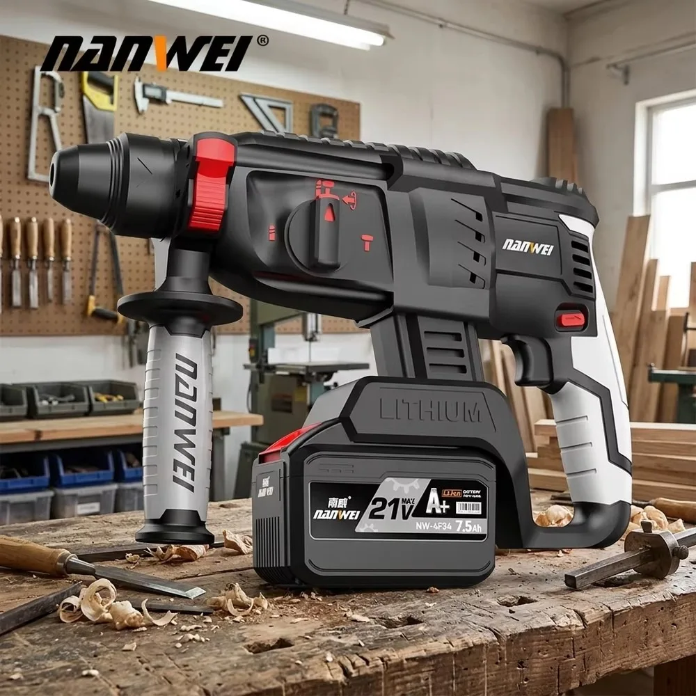 Cordless Impact Drill Polisher Set Multi-Function Power Tool Kit Stainless Steel Customizable Hard Case for Home
