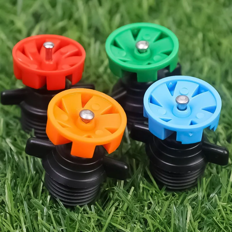 10/1PCS 360 Degree Rotating Sprinkler Scattering Nozzle Male Thread Irrigation Nozzle Garden Farm Balcony Yard Watering Nozzle