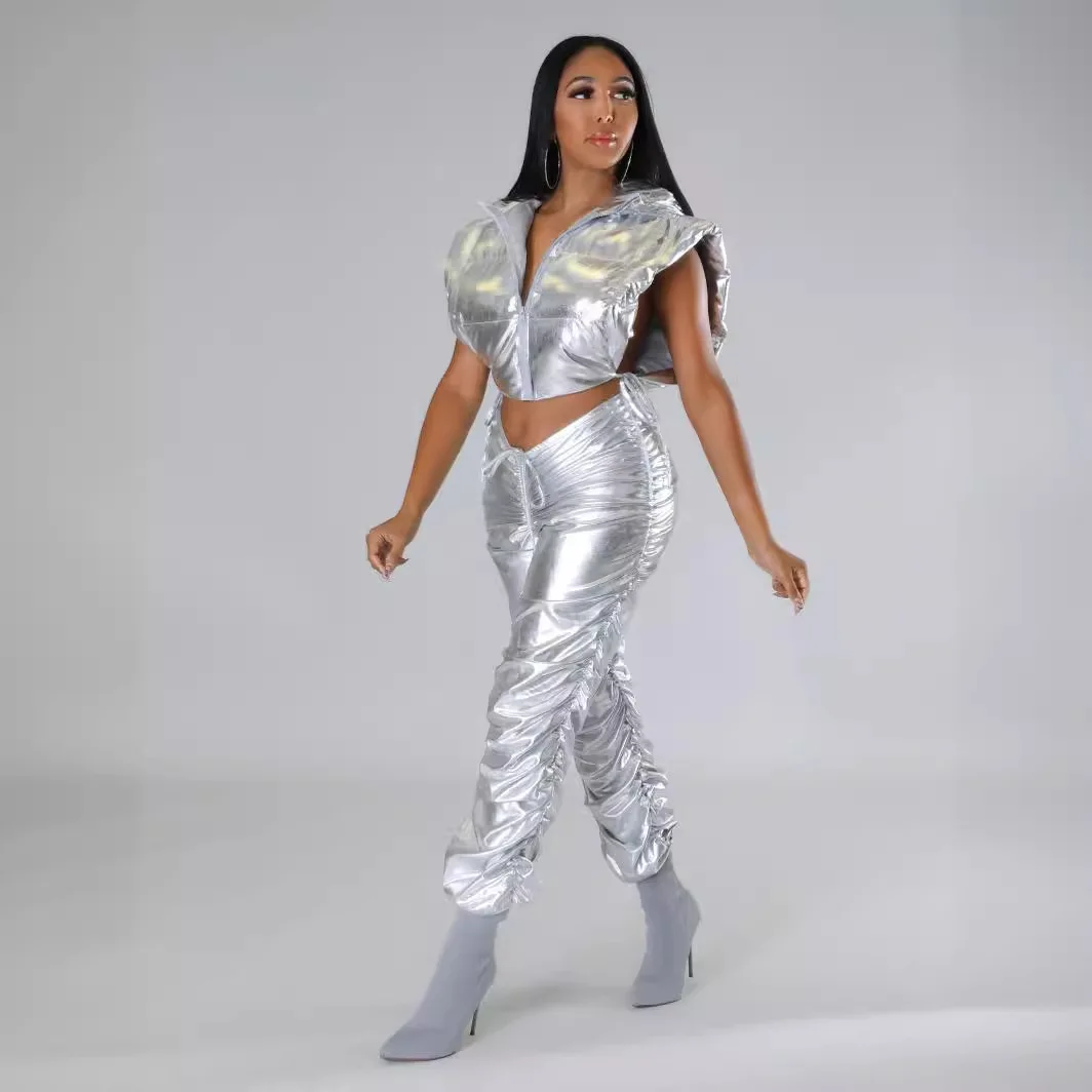 معطف النساء سترات معاطف مقنعين سستة جاكيتات سترة دون أكمام مثير Y2k الشارع الشهير سترة أنيقة Y2k مفتوحة Stith خريف شتاء 2025