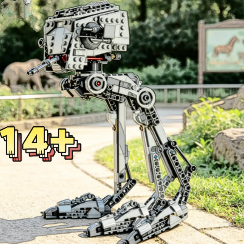 2026 Neu 586-teiliger Sammler-AT-ST-Walker Roboter-Bausatz Mechanisches Montagemodell Kreatives Heim-Dekor Weihnachtsgeschenke