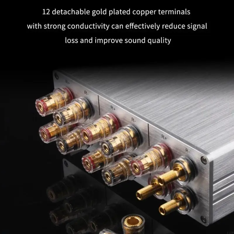 E1PF Speaker Selectors Switches 2 In 1 Out Speaker Switches 2Way Amplifiers Switcher