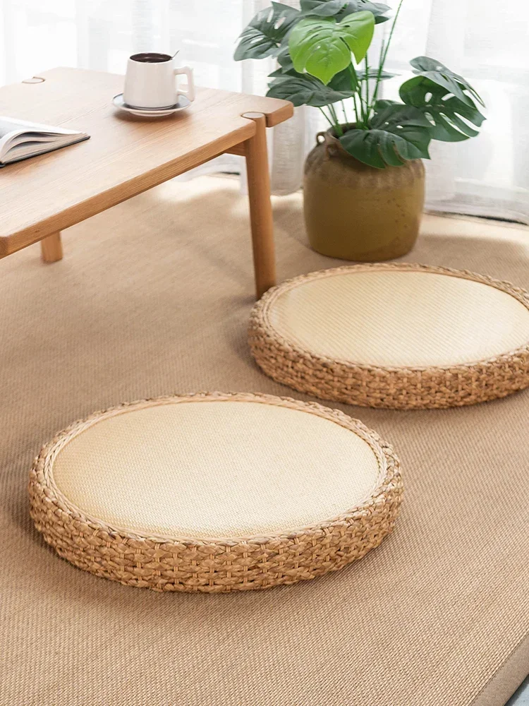 Balcony futon seat cushion Japanese tatami mat meditation mat meditation mat bay window pad straw floor cushion  chair cushion