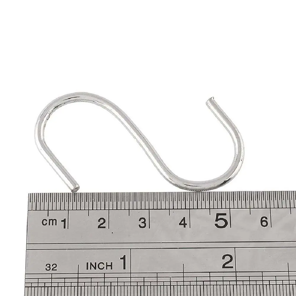 5Pcs S Shaped Hook Clasps Hooks Storage Rack Hanger Holder Organizer Stainless Steel Home Kitchen Household Bathroom