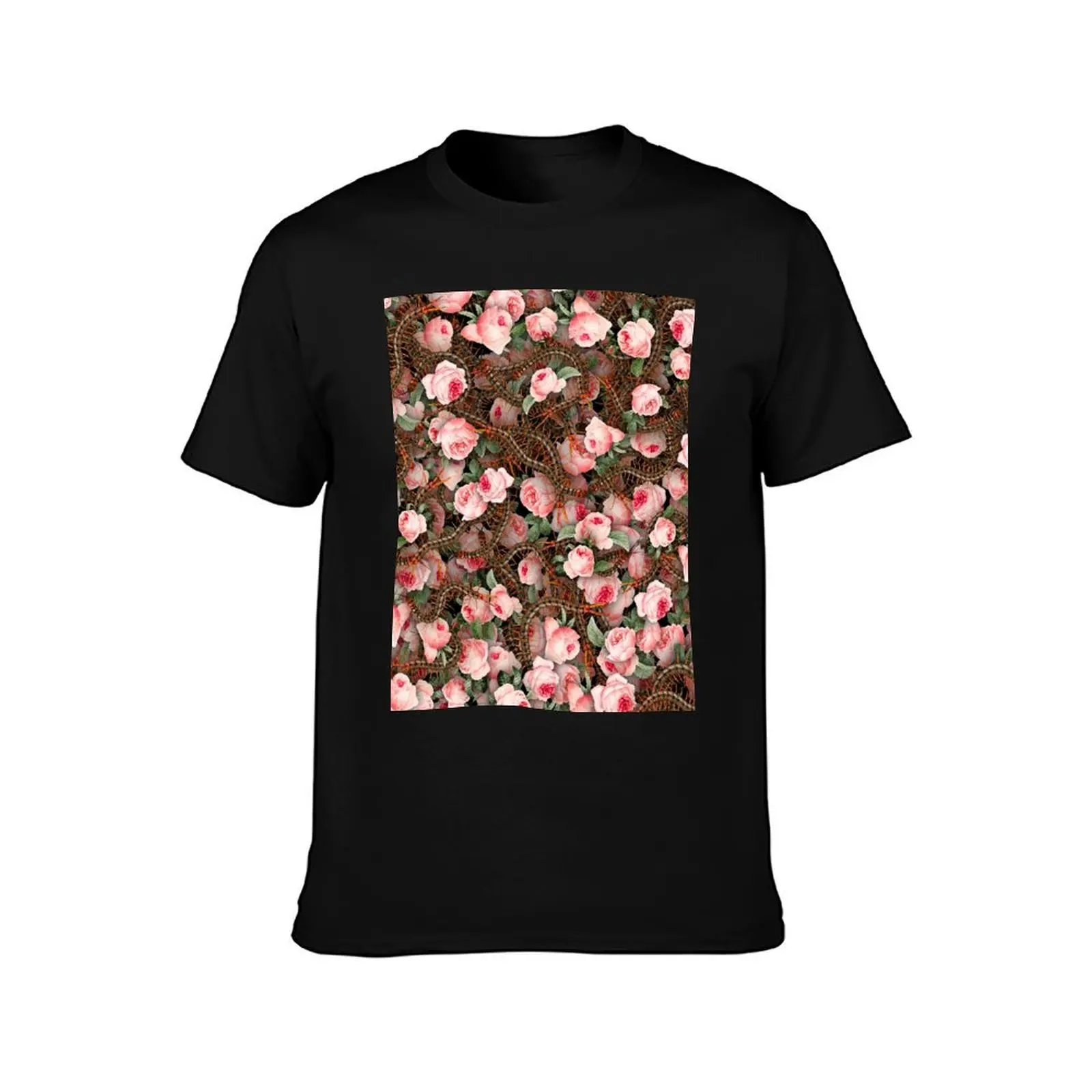 Roses and centipedes T-Shirt graphic tee shirt shirts graphic tee man clothes t shirt for men