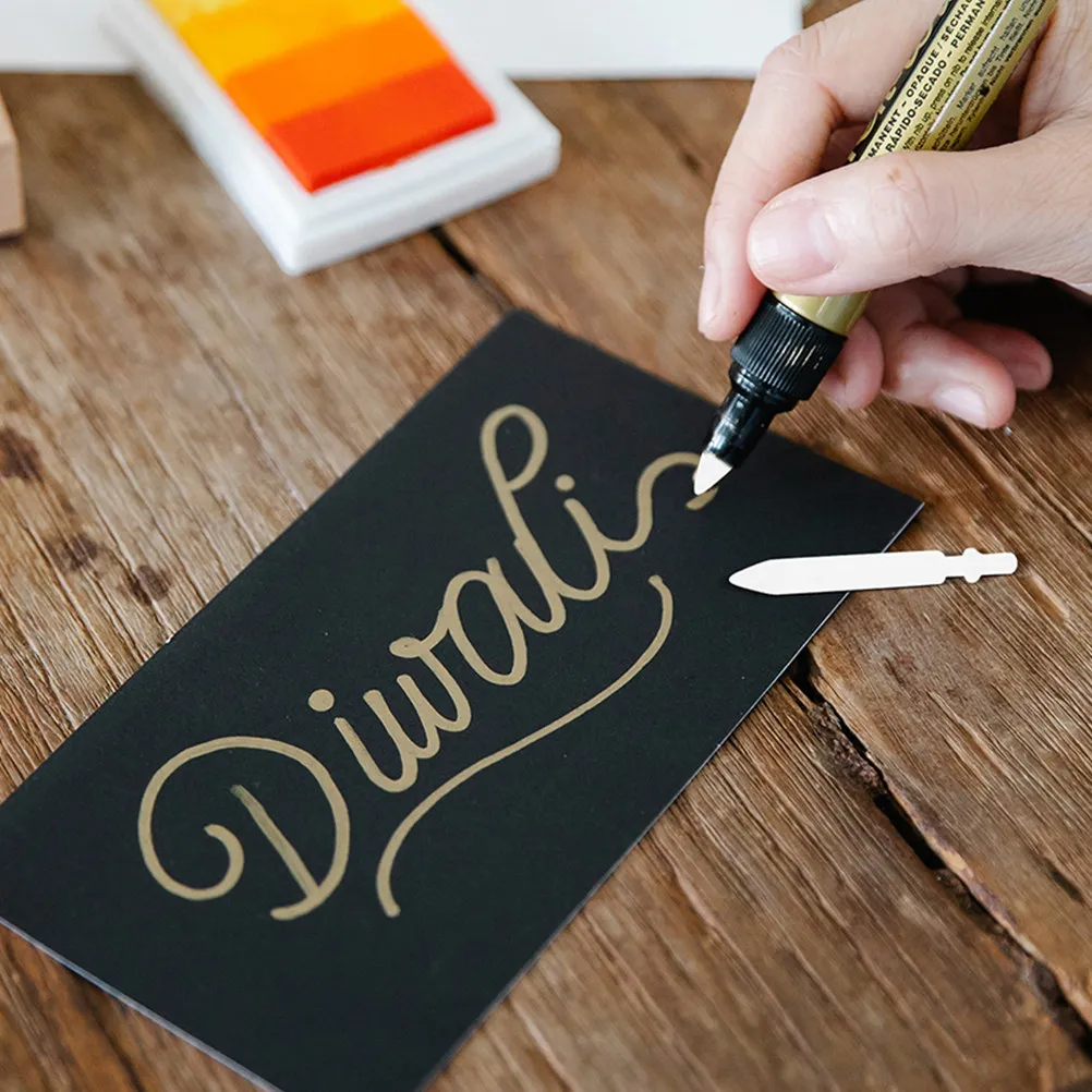 

100 шт. сменных нейлоновых наконечников 0,7 мм для акриловых маркеров: без разводов, ровные линии, универсальный аксессуар для художественных работ