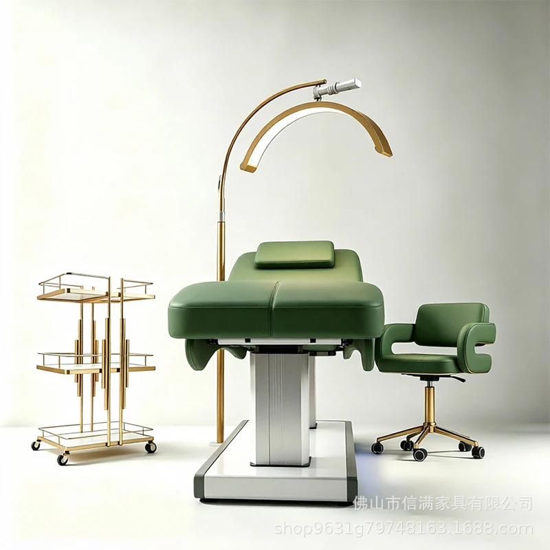 New S- , S-Shaped Curved , Leisure Recliner, Eyelash Tattoo And Embroidery Beauty Bed, Massage B