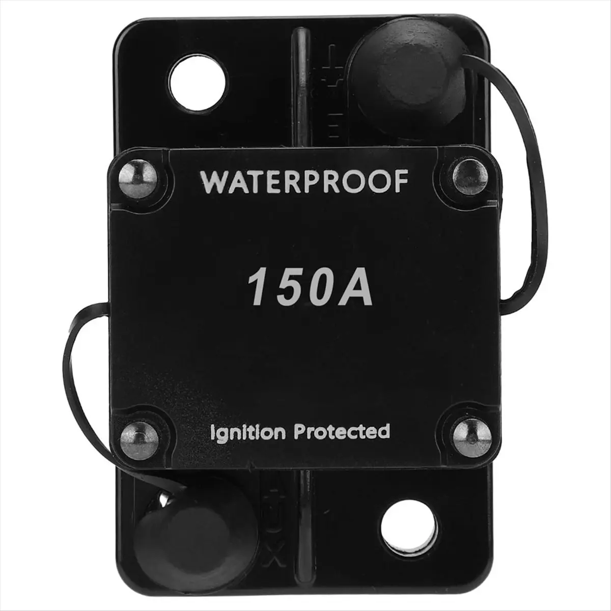 DTD1166-HOT-HT-608 Circuit Breaker Waterproof Automatic Switch Auto Reset Holder Inverter Overload DC12-24V 150A