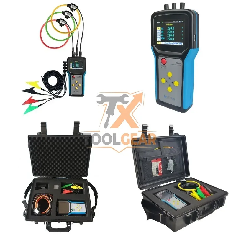 2026hotsale* ME435 32GB Data Logger METROL Rogowski Handheld 3 Phases Energy Power Meter