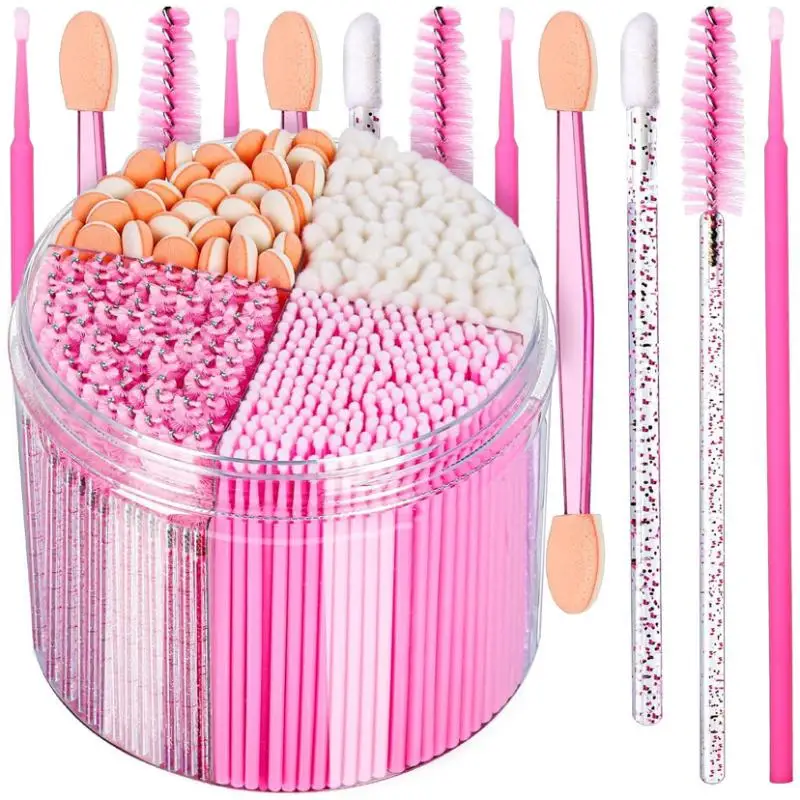 310pcs Disposable Micro Swabs Eyeshadow Makeup Artist Kit Essentials Disposable Makeup Applicators Marcara Wands Lip Applicators