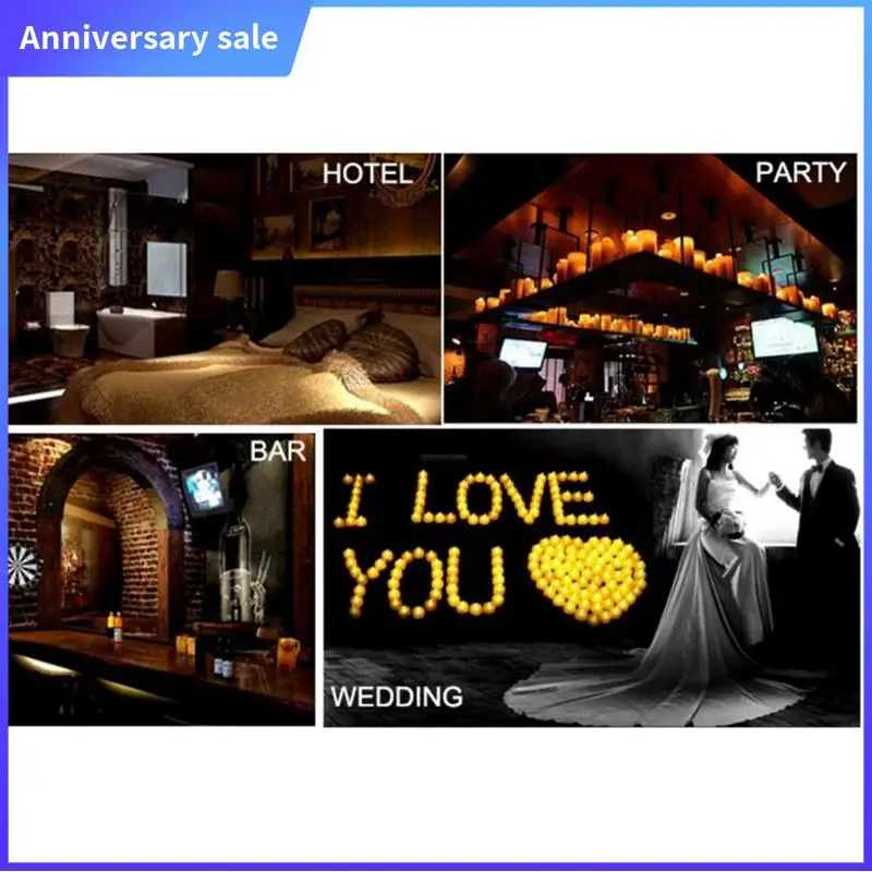 

AD23-Simulation Flameless LED Candle Light Long Pole Tear Candle Birthday Colorful Shell Yellow Flash Decoration Light