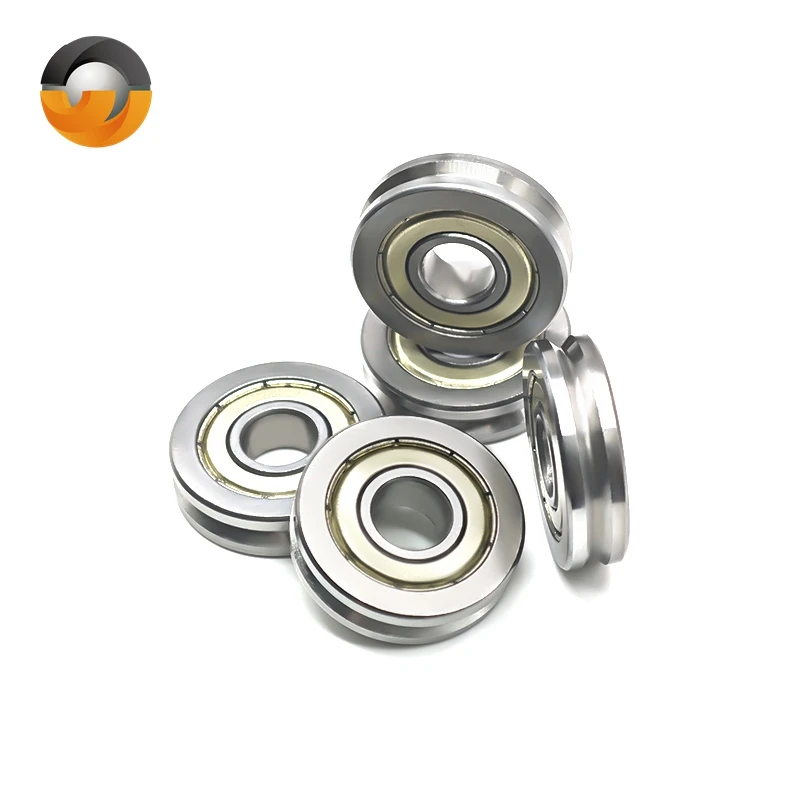 

4PCS V6000ZZ 10x30x8 mm V Groove Guide Pulley Sheave Sealed Rail Bearing For Rail Track Linear Motion System