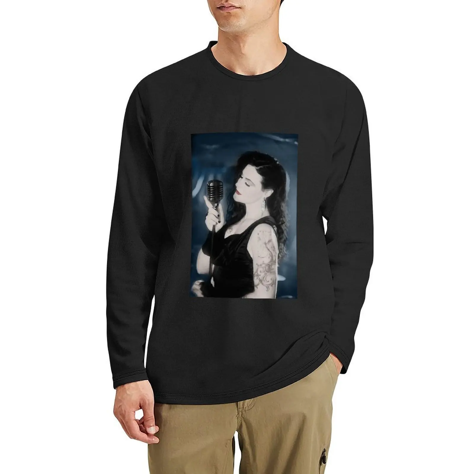 

Floor Jansen Inspired Art Long T-Shirt anime custom t shirt black t shirt plus size tops t shirts for men pack