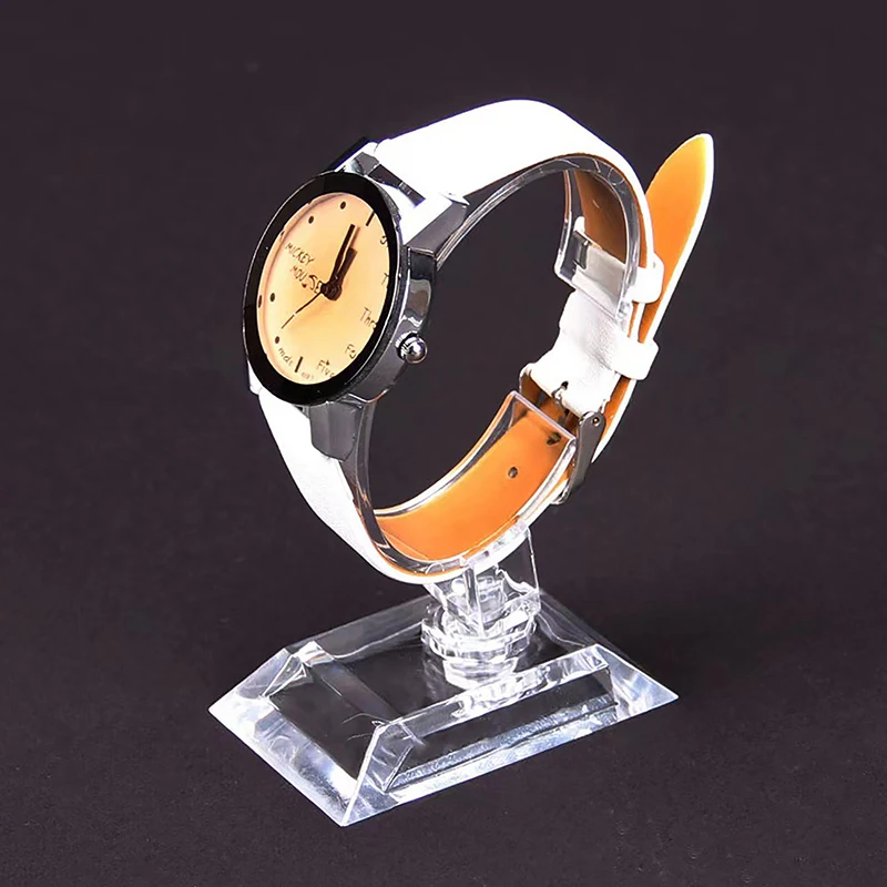 Soporte de exhibición de reloj de acrílico transparente para hombres y mujeres, soporte de exhibición de reloj, escaparate de reloj, estante desmontable