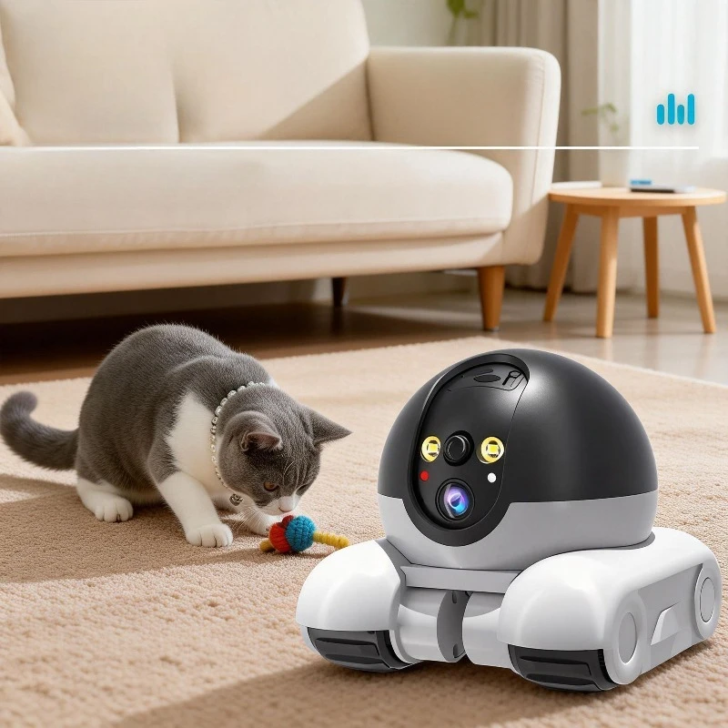 

Pet surveillance camera dual lens whole house mobile pet two-way voice installation-free remote tracking