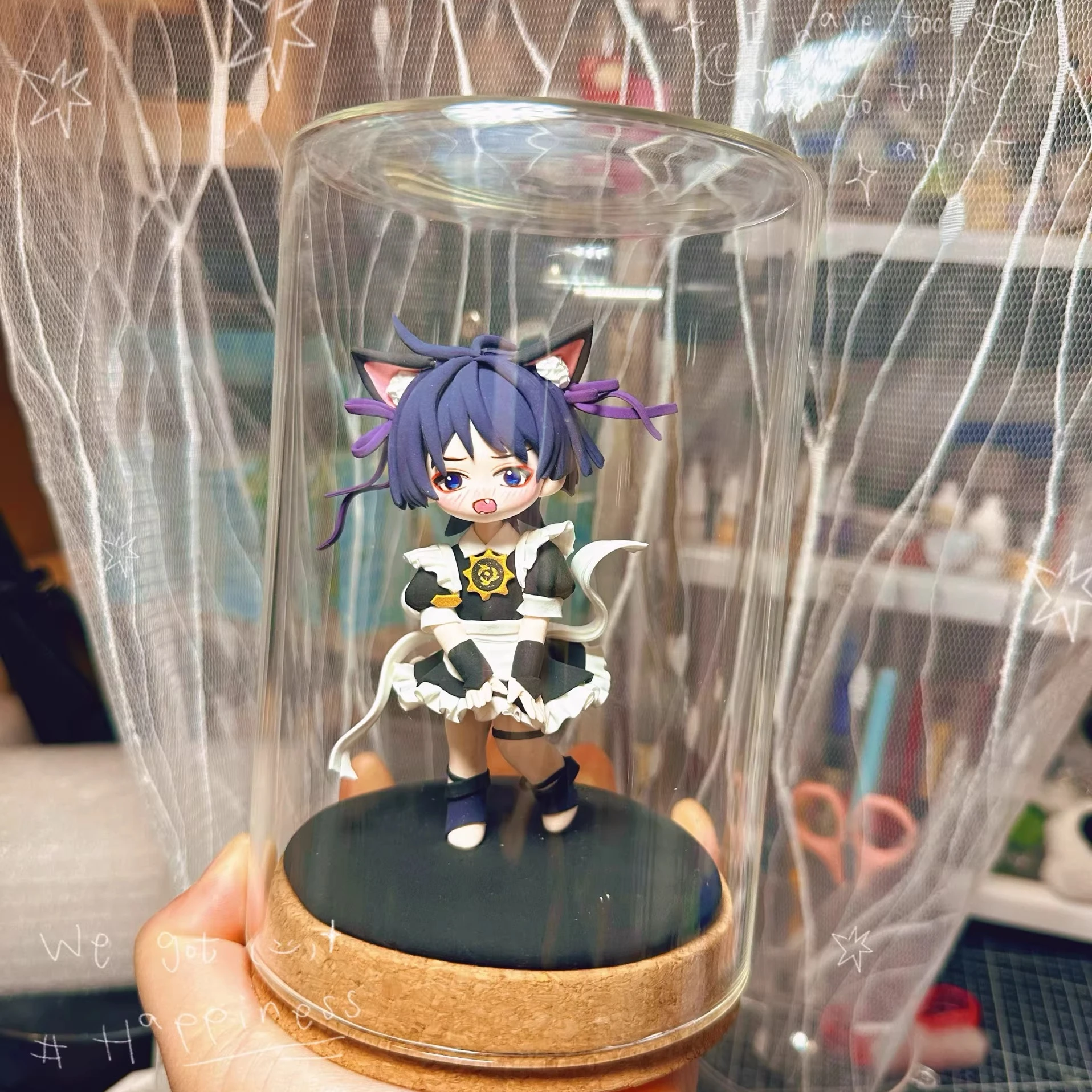 

Genshin Impact Balladeer Q Version Cartoon Figurine Cosplay Garage Kits Anime Mascot Wanderer Handmade Article Model Kit