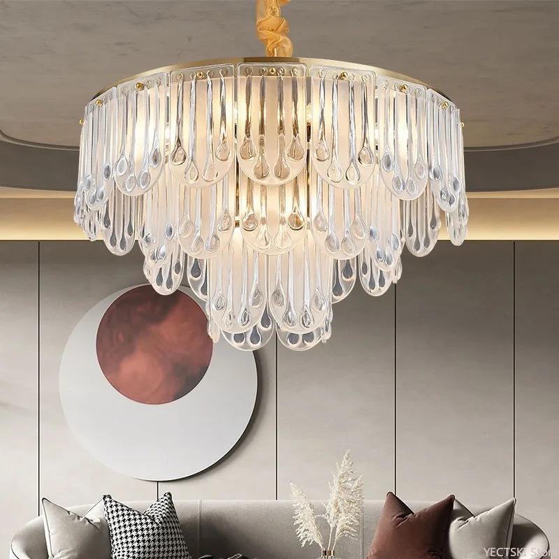 Nordic lighting, creative chandeliers, personalized glass lighting, living room, dining room, study, bedroom lighting