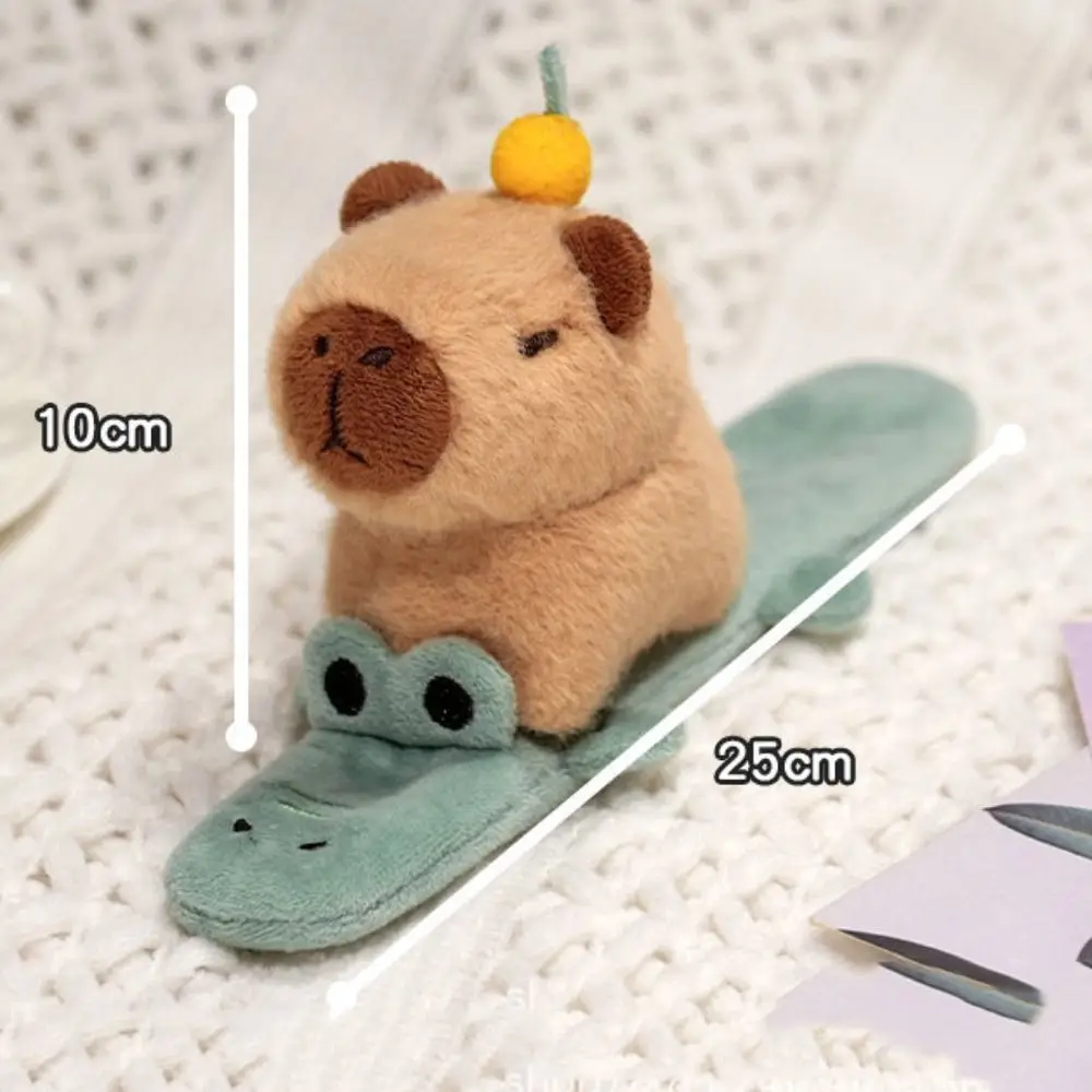 Cat Slap Bracelet Series Wrist Style Simulation Plush Doll Slap Bracelet 25cm Cute Doll Capybara Plush Wrist Band Christmas Toy