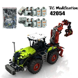 MOC - Custom RC 42054 Modification Motors Bricks Kit for 42054 CLAAS XERION 5000 TRAC VC Technical Building Block Brick DIY Toys