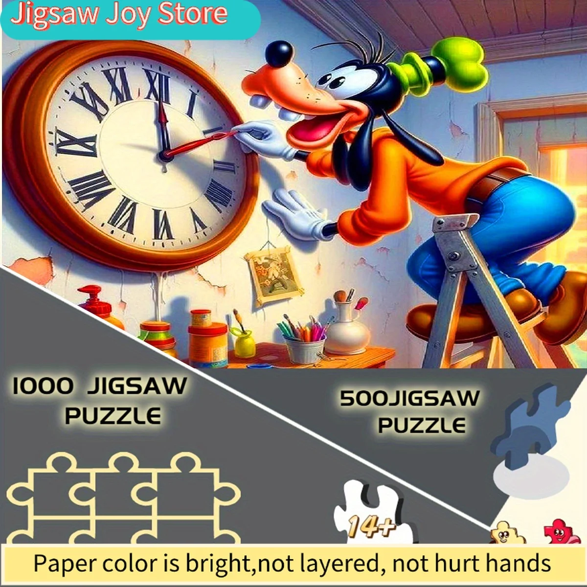 Disney/Disney, Papierpuzzle, DIY-Puzzle, High Fly Repair Nostalgic Big Clock, geeignet für Puzzles, Heim- und Freizeitpuzzle, Kreativität