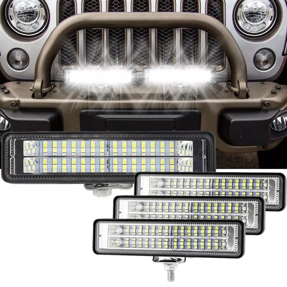 

4x4 Led Bar 12-24V LED Work Light Bar Driving Car Foggers Auxiliary Spotlights for Atv Utv Truck Motorcycle Car Accessories