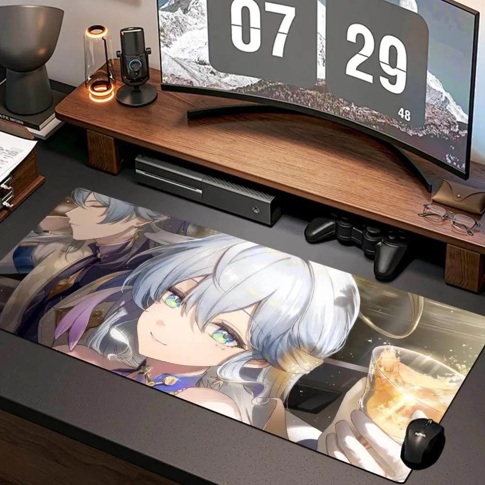 R_robin H_honkai S_star R_rail Mouse Pad New Computer Home Mousepad XXL Desk Mat Natural Rubber  Anti Slip Gaming Accessories