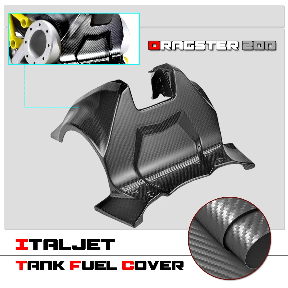 

100% Real Carbon fiber For Italjet Dragster 200 Motorcycle Tank Fuel Gas Cover Protector Seat Lower Panel Frame Fairing Cowling