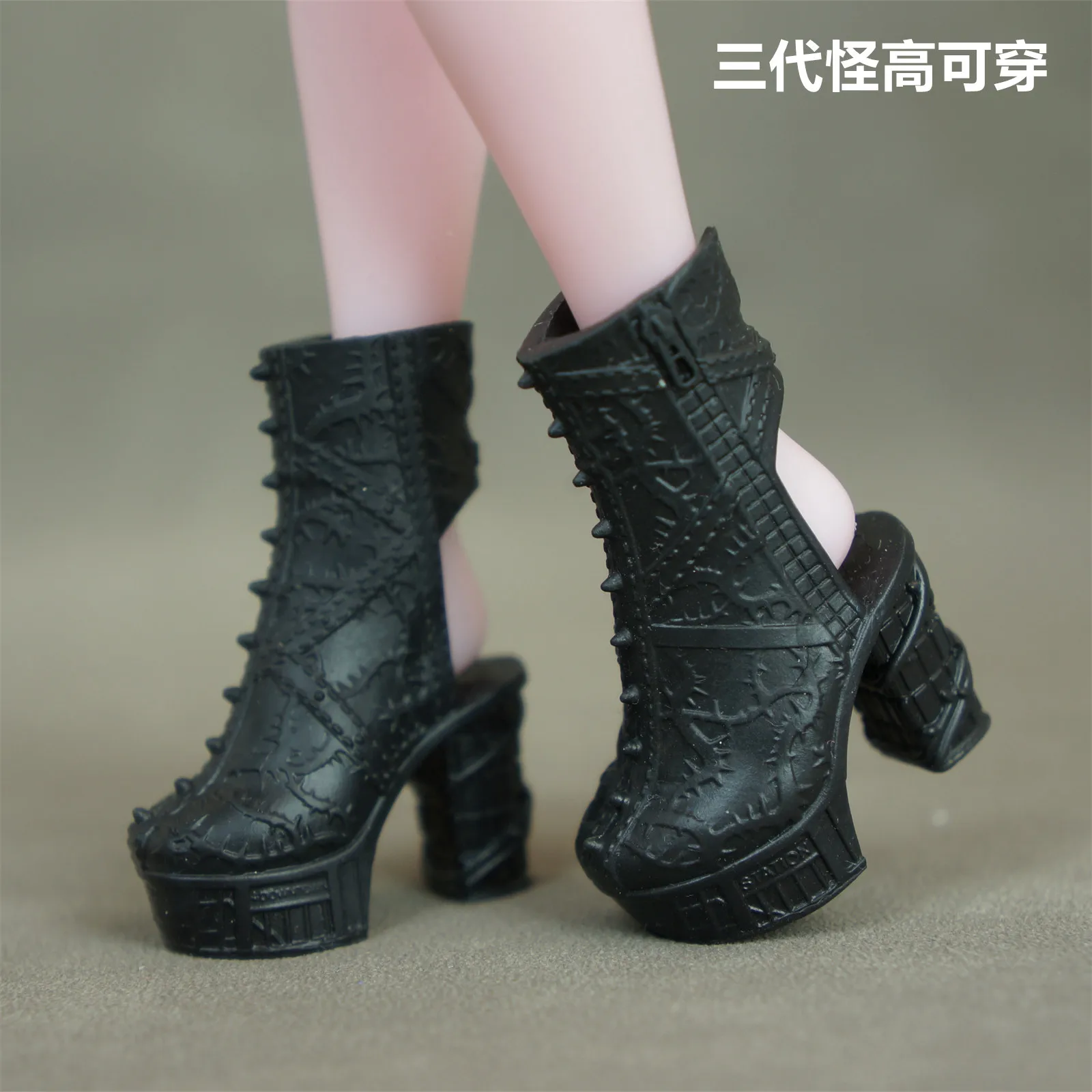 Colorful 1/6 Scale Monster Doll Shoes And Boots DIY Dressing Accessories for Female Dolls Unique Personality Toy Parts Sandals - view 3