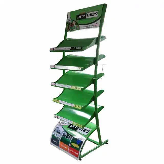 5 Layers Carpets Rugs Artificial Grass Sample Display Stand, Custom Metal Tapestry Display Rack
