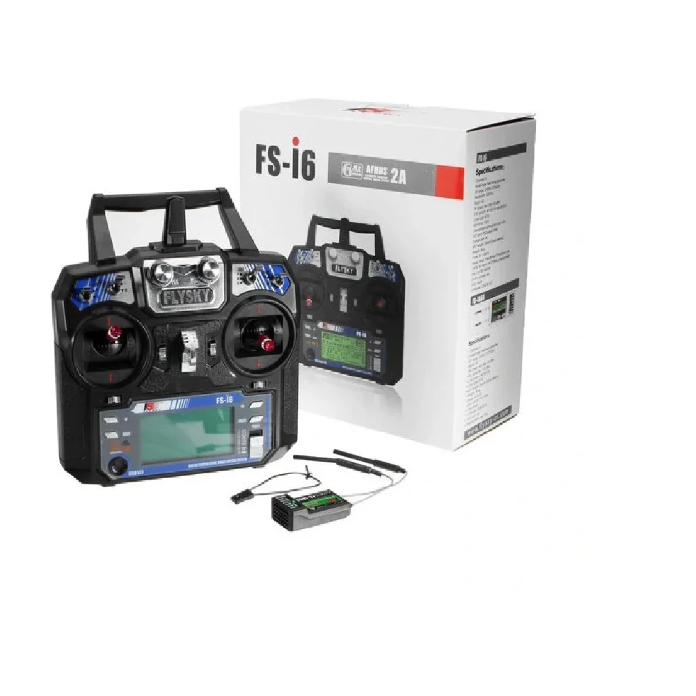 FlySky FS-i6 2.4G 6CH AFHDS RC Radio Transmitter With FS-iA6B Receiver for RC FPV Drone Engineering Vehicle Boat